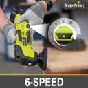 SnapFresh Oscillating Multi Tool Cordless, 20V DIY Tool Kit, 6 Speed, 3.2Oscillation Angle, Quick-Lock Replaceable, 24pcs Accessories, Battery & Fast Charger, For Scraping, Blades Sanding, Cutting