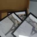 11x11 Black Picture Frame set of 3, Made of Wooden Square Photo frame - Displays 8x8 Picture With Mat or 11 x 11 Without Mat, Desktop and Wall Mounting Collage Frame set