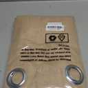 LAMIT Natural Short Linen Curtains 45 Inch, Light Filtering Panels, Grommet Privacy Protected Burlap Linen Curtains for Small Window/Bedroom, Set of 2 Panels (52 x 45 Inch, Natural Tan)