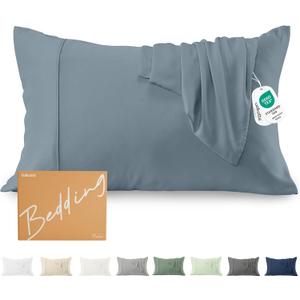 GOKOTTA Soft Standard Pillow Cases, Luxury Silky Cooling Pillow Cases for Hot Sleepers, 100% Rayon Derived from Bamboo, Envelope Closure and Reversible Pillowcases for Hair and Face(20"*26")
