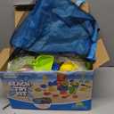 Beach Toys, 19 Piece Sand Toys Set Kids Sandbox Toys Includes Water Wheel Beach Tool Kit Bucket Watering Can Molds with Mesh Bag for Kids Ages 3-13