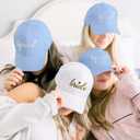 LADY&HOME Bachelor/Bachelorette Party Baseball Hats Set, Embroidered Adjustable Cotton Truck Caps