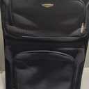 U.S. Traveler Aviron Bay Expandable Softside Luggage with Spinner Wheels, Black, Large 31-Inch, 1-piece Large 30-inch