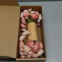 Ling's moment Ranunculus Artificial Flower, Faux Silk Mini Ranunculus Flowers for DIY Bouquet, Bulk Fake Wedding Filler Flowers for Centerpieces Arrangements Bridal Shower Decorations, Dusty Rose