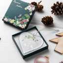 Wedding Gifts for Couple Christmas Ornaments Tree Hanging Decoration Newlywed Married Christmas 2023 Our First Christmas as Mr. and Mrs. Ornament (Glass Green Leaves)