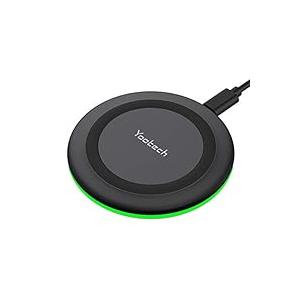 Yootech Wireless Charger Qi-Certified 7.5W Wireless Charging Compatible with iPhone Xs MAX/XR/XS/X/8/8 Plus,10W Compatible Galaxy Note 9/S9/S9 Plus/Note 8/S8,5W All Qi-Enabled Phones(No AC Adapter)