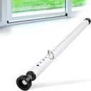 Sliding Door Security Bar, 17-50 inch Adjustable, Window Security Bar with Rubber Tips, Sliding Door Lock Bars, for Window Safety Bars Home Apartment Safety, Home Apartment Patio Heavy Duty Interior