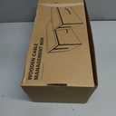 Extra Large Cable Management Box, Wood Cord Hider Box & Organizer for Power Strip, TV Wires & Desk Cable Storage (Solid Beech)