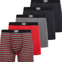 Dickies 5 Pack Mens Boxer Briefs With Pouch, Moisture Wicking Performance Underwear For Men (S)