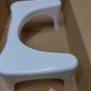 Squatty Potty Simple Curve Bathroom Toilet Stool 7 Inch - White