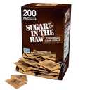 Sugar In The Raw Granulated Turbinado Cane Sugar On The Go Packets, No Erythritol, Pure Natural Sweetener, Hot & Cold Drinks, Coffee, Baking, Vegan, Gluten-Free, Non-GMO, 200 Count Packets, Best By: 02/18/30