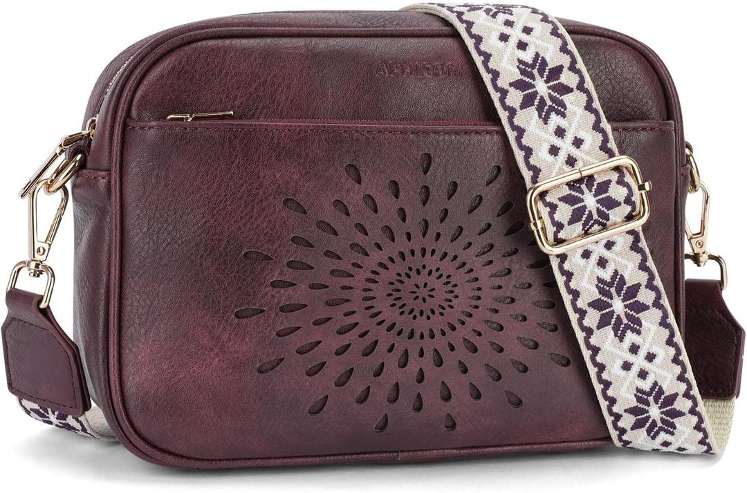 APHISON Crossbody Bags for Women Trendy,Vegan Leather Small Crossbody Purses Shoulder Handbags with Adjustable Strap