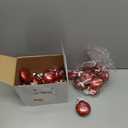 Yuxung 36 Pcs Christmas Employee Appreciation Gifts Bulk Christmas Thank You Ornaments for Coworkers Staff 3.15'' Glitter Balls with Ribbon for Office Work Team Teacher Nurse Volunteer