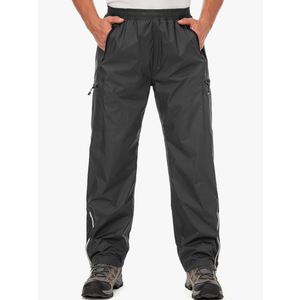 Mens Rain Pants Waterproof Windproof Hiking Outdoor Fishing Golf Cycling Pants Medium 
