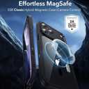 ESR for iPhone 17 Pro Max Case, Camera Control Cover, Compatible with MagSafe, Shockproof Military-Grade Protection, Magnetic Phone Case for iPhone 17 Pro Max, Classic Hybrid Case, Clear Black