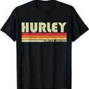 Retro Hurley Home State Cool 70s 80s Style Sunset T-Shirt, Large