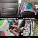 Car Seat Cover Protector Front Seats,for Gym Workout,Running,Swimming,Beach and Hiking,Waterproof Sweat Towel Bucket Seat Covers for Cars SUV Trucks (Strawberry, 1Pcs)