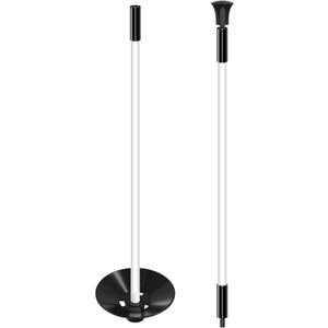 Golf Flagpole - Detachable Design - Ball Retrieval Base - Perfect for Backyard Practice Putting Green, Country Club, Driving Range - 3FT | 6FT in Height Optional