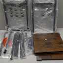 Snughome 10-20 Gallon Fish Tank Stand, Aquarium Stand 2-Tier Storage Shelves, Heavy Duty Terrarium Stand for Home Office Fish Tank Shelf, 24" L x 11.81" W x 30.71" H, Rustic Brown