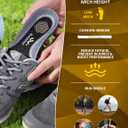 Running Insoles for Men Women & Plantar Fasciitis Relief Shoe Insoles, Extra Shock Absorption Boosts Sports Performance & Arch Support Inserts for Reduce Fatigue -Low Arch Running Shoe Inserts-D