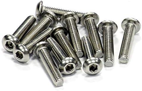 Stainless Steel Socket Head Button Screw (12) M3x14mm Size
