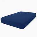 hyha Milk Silk Couch Cushion Covers, Soft Magic Sofa Covers Washable for 2 Cushion Couch, Stretch Sectional Outdoor Cushion Covers for Patio Furniture with Elastic Bottom(Medium, Navy)