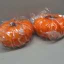 Colingmill 2 Pcs 9.84 Inch Large Faux Fall Pumpkin for Indoor Outdoor Decor