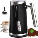 Huogary Milk Frother, 4 in 1 Electric Milk Steamer, Automatic Hot & Cold Foam Maker, Milk Warmer for Coffee, Latte, Cappuccino, Macchiato, 120V
