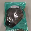 50PCS Black Hair Ties for Women, Cotton Seamless Hair Bands, Elastic Ponytail Holders, No Damage for Thick Hair, 2 Inch in Diameter, by Qarwayoc