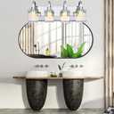 TODOLUZ LED Modern Matte Black Bathroom Vanity Lights Over Mirror 6 Lights Up and Down Chrome Bathroom Vanity Light