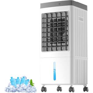 Lerat Portable Air Conditioners for Room, Swamp Cooler Portable AC Unit with Large Water Tank, Windowless Evaporative Air Cooler with 3 Speeds, Rapid Cooling Room Air Conditioners for Home & Garage