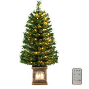 4 Feet Pre-Lit Potted Christmas Tree