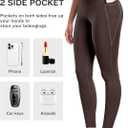 LZYVOO Leggings with Pockets for Women, 6 Packs Soft High Waisted Tummy Control Workout Yoga Pants (M)