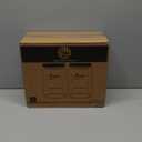 1 Gallon Glass Mason Jar with Airtight Wooden Lid, Wide Mouth Large Food Storage Container with Measurement Markings For Kitchen Pantry, Pickling, Cookies, Flour & Sugar - 2 Pack