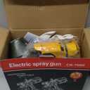 Paint Sprayer, Cosyjazz 1200W HVLP Spray Paint with 5 Nozzles & 3 Spray Patterns, Adjustable Flow Control, 1400ml Container & Cleaning Tools, for House Painting, Fences, Cabinets, Walls etc.