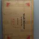 White Wood Mirror for Bathroom,Rectangle Rustic 24 x 36 inch Vanity Mirror for Wall,Wooden Wall-Mounted Hanging Mirror for Entryway,Bedroom or Living Room