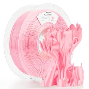 AMOLEN PLA Filament 1.75mm Silk Shiny Sakura Pink, 3D Printer Filament 1.75mm for 3D Printing 1kg(2.2lbs) Spool Compatible with Most FDM Printer