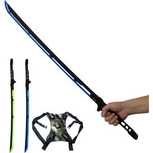 Future LED Sword, 31.3 inches LED Sword Model for Halloween Cosplay Costume Props,Fit Party Music Festival Accessorie (Blue&green)