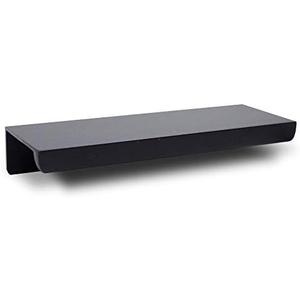 Jetland Cabinets Drawers Edge Pulls - 9-Pack, 4" Overall Length, Black, Concealed Tab Pulls for Kitchen Garage Cabinet Drawers, PW5018B76