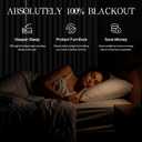 Pinch Pleated Curtains 100% Blackout Linen Curtains 95 Inches Long for Bedroom Living Room, Natural Memory Trained Thermal Insulated Room Darkening Window Pleat Drapes with Hooks, 2 Panels, 40"Wx95"L