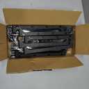 SONGMICS Shoe Rack, 3-Tier Shoe Organizer, Metal Storage Shelf, Upright or Upside Down, for 8-12 Pairs, Stackable, for Entryway, 11.8 x 26.8 x 21.7 Inches, Black ULSA203B01