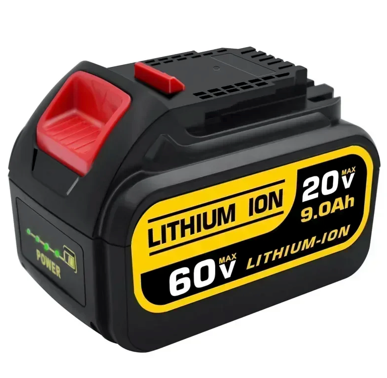 2 Pack 9Ah 20V 60V MAX Replacement Battery for Dewalt 120V DCB606 DCB609 DCB205 DCB204