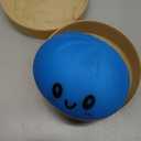 Dumpling Squishies Toy,Mystery Squishy Dumpling Box,Cute Anxiety Relief Fidget Toy,Jumbo Squishy Toy with Steamer Box,Soft Squeeze Decompression Dough for Adults& Kids (Blue)