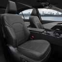 Custom Fit Seat Covers for Toyota Camry 2025-2026 LE/SE - Premium Faux Leather Full Set with 4-Layer Waterproof Protection (Black)