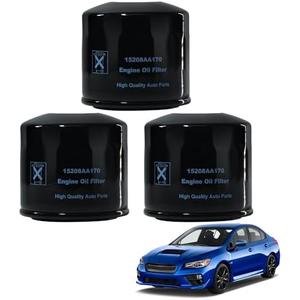 Jaxivo 15208AA170 Engine Oil Filter Compatible with Subaru 15-21 WRX 2.0L,22-25 WRX/BRZ 2.4L,For Toyota 22-25 GR86 2.4L,3PCS