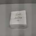 Sparkle and Bash Wedding Cocktail Napkins, Love is a Journey, Gold Foil (5 x 5 In, 100 Pack) - Bridal Shower Decorations