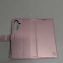 FLIPALM Wallet Case for Samsung Galaxy A36 5G, RFID Blocking Credit Card Holder, PU Leather Folio Flip Kickstand Protective Shockproof Cover for Galaxy A36 (Pink)