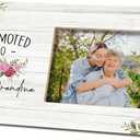 SRADMO Pregnancy Announcement for Great Grandma, Great Grandma Picture Frame, 12x6 inch Wooden Tabletop Photo Frame
