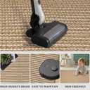 Braided Bath Mat,Boho Small Bathroom Rugs Non Slip Washable Super Absorbent Quick Dry Farmhouse Bathroom,Bedroom Decor,17"x24"Brown