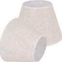 Beige Lamp Shades Set of 2 for Table Lamps, 6" Top x 10" Bottom x 7" High Linen Small Lamp Shades,Beige Modern Fabric Lampshades, Replaceable Spider Fitter Home Decor Shade